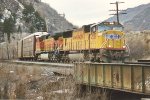Eastbound vehicle train